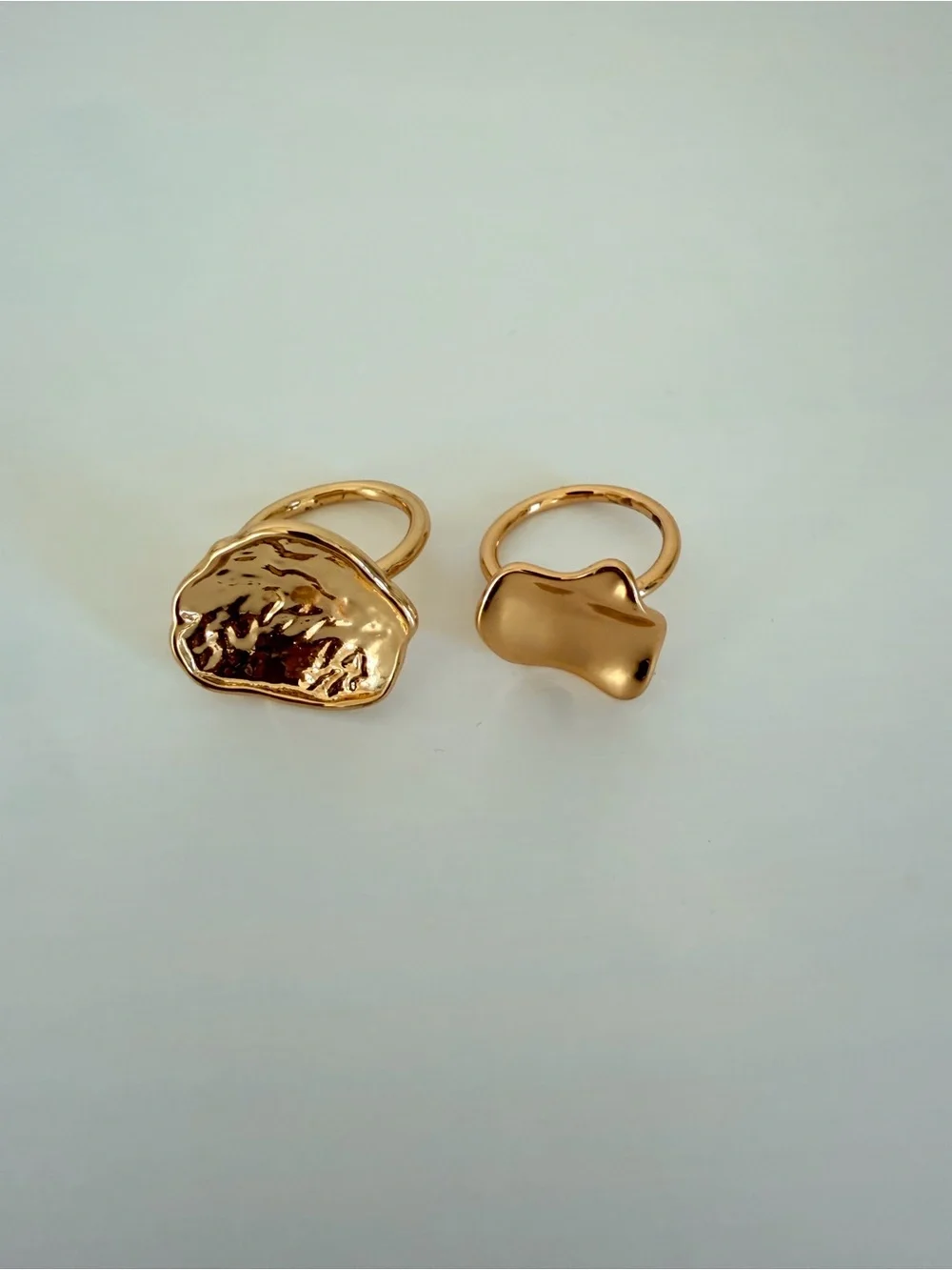 Evereve - Sculpted Gold-Tone Rings